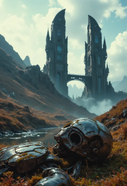In The Foreground Lays The Whimsical, Decaying, Moss-covered...