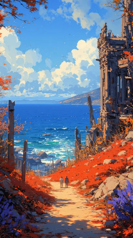 Renaissance Style Anime Artwork A A Leading Lines Compositio...