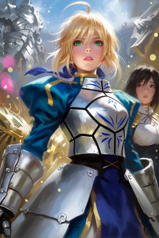 Matsudastyle Digital Painting Illustration Capturing Saber F...