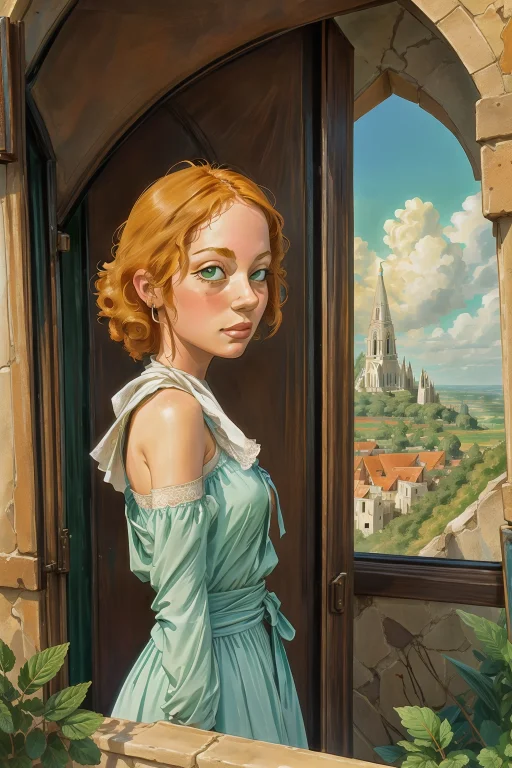 1girl, Loragunsmithcat0.7 Gunsmithcat, By Eugene Von Guerard...