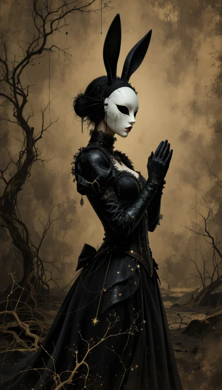 Bo-golden, Dark Fantasy, A Highly Detailed Digital Artwork F...