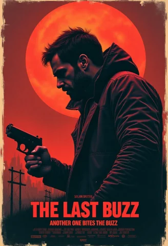 Realistic Dark Action Movie Poster With The Title The Last B... — FLUX AI Prompt: Realistic Dark Action movie poster with the title "The Last Buzz: Another one Bi...