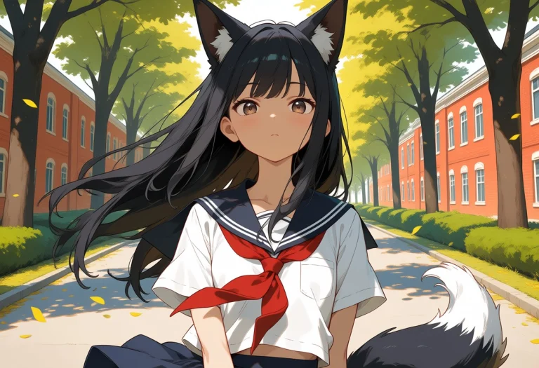 Masterpiece, Best Quality, Anime Style, 1girl, Solo, Looking...