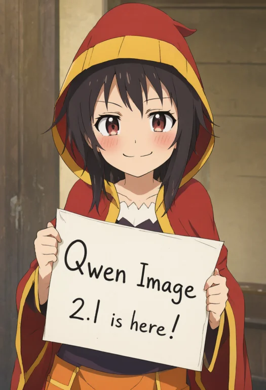 2020s Japanese Animation, Megumin From Konosuba Holding A Si...