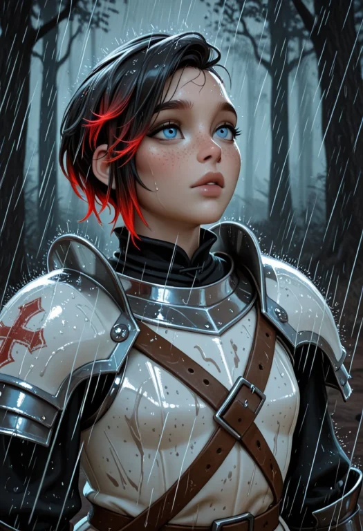 1girl, Solo, Bard Girl In The Rain, Bettysue, Side Undercut,...