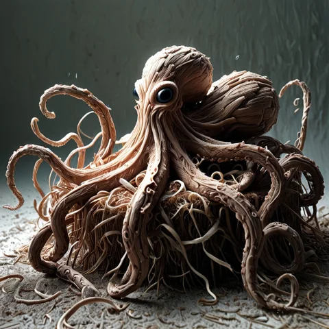 H0rr0rstyl3, Digital Art Images, Beautiful, Fantasy, Octopus... — Stable Diffusion AI Prompt: h0rr0rstyl3, digital art images, beautiful, fantasy, octopus, very detailed, com...