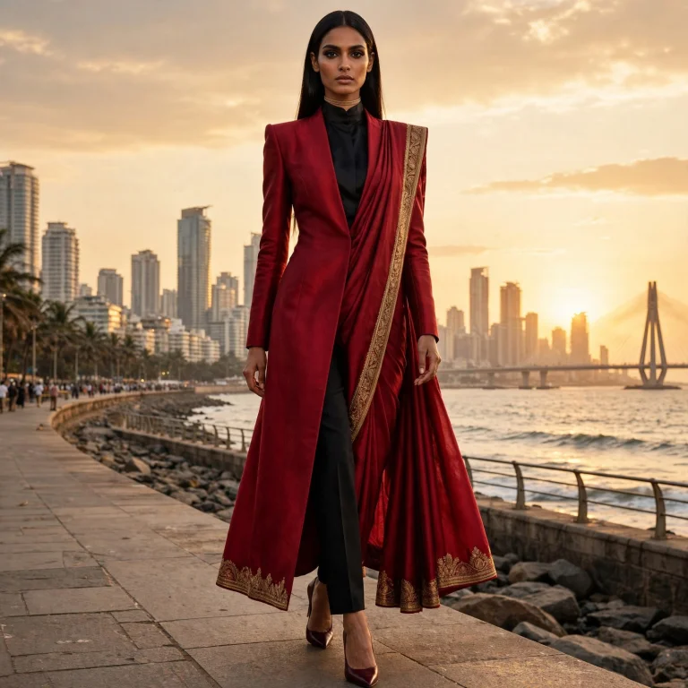 Crimson Heritage Power  Mumbai Skyline Full Body Subject Ind...