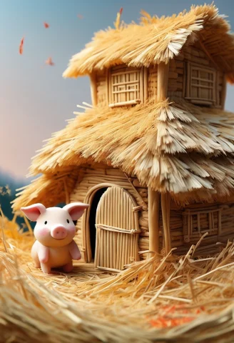 Masterpiece, Best Quality, A Carelessly Made Hut Made Of Str... — SDXL AI Prompt: Masterpiece, best quality, a carelessly made hut made of straw, a small nice car...