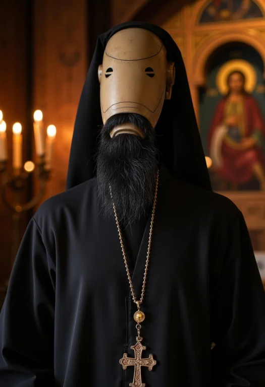 A 7-b1 Battle Droid Dressed As An Eastern Orthodox Priest. B...