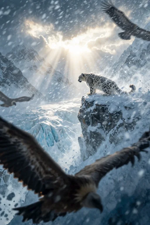 A Breathtaking High-altitude Wildlife Concept Photograph Sho...