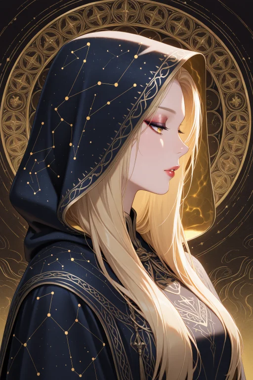 Embeddinglazympos, A Digital Artwork Portraying A Profile Vi...