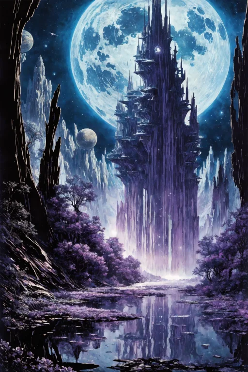 Space Planet, Sun, Moon, Stars, Big Rocks0.9, Ripples, Refle...