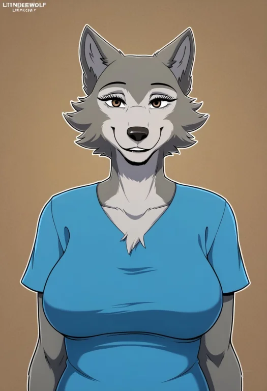 Leano, 1girl, Mature Female, Female Anthro, Greywolf, Animal...