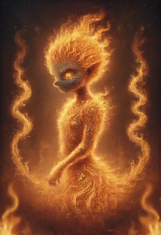 Flowing Flames, Fire That Moves And Curves In Dynamic, Artis...