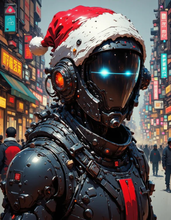 Nistyle, Concept Art Girl In Black Oily Latex, Black Helmet,...