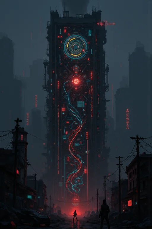 Art By Piotr Jaboski, Tower, Electro, Game.