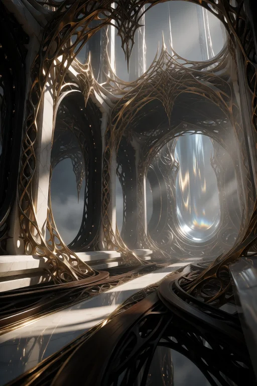 A Colossal, Awe-inspiring Alien Architectural Complex Stretc...