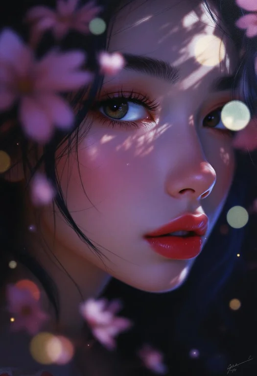 Digital Oil Pastel On Canvas, Lifelike Anime, Ultra Realisti...