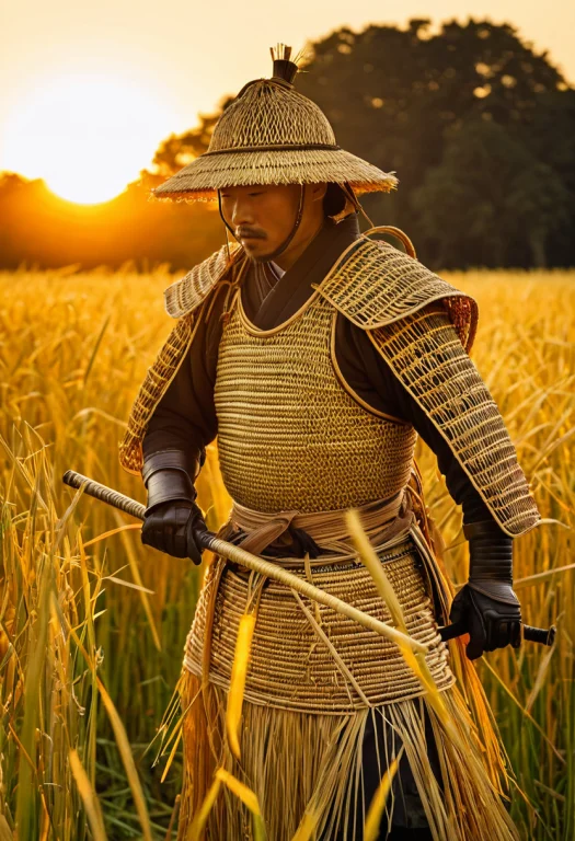 Lorastraw Thread0.85, Woven Straw1.3, A Samurai Warrior In F...