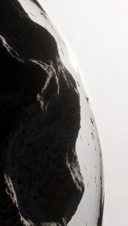 128. Deep Space Asteroid Sanctuary, Abstract Glass Dome, Har...