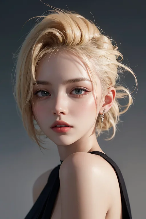 A 20 Yo Woman, Blonde, Hi-top Fade1.3, Dark Theme, Soothing...