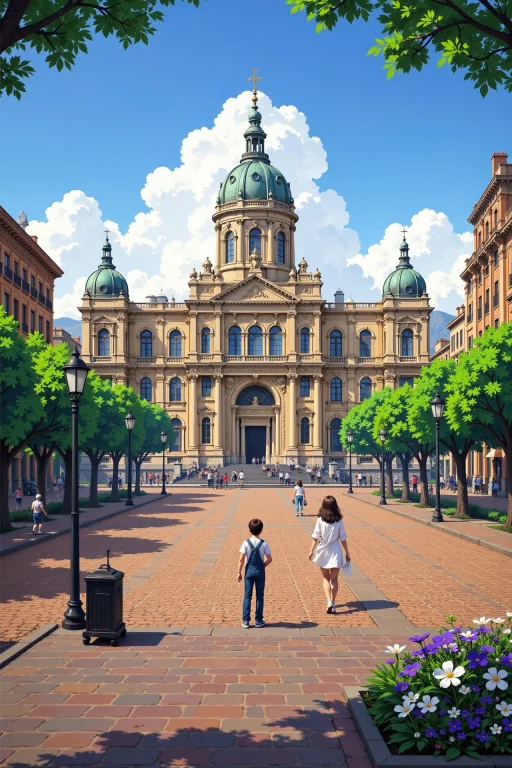 Plaza De Mayo In Buenos Aires Beautiful Anime Landscape, Mor...