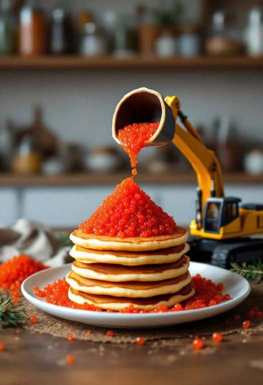 The Image Depicts A Creative Culinary Presentation Where Pan...