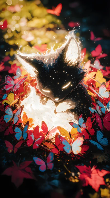 Zidiusart, Anime-style Tiny Fox, Made Of Sparkling White And...