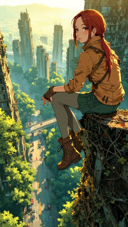 High-resolution Anime-style Illustration With Bold Painterly...