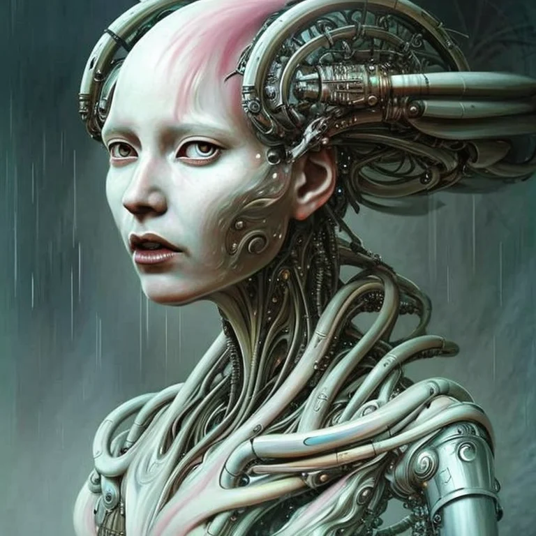 Cyborgdiffusion, Beautiful Alien Machine Goddess Of The Rain...