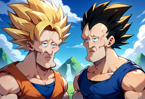 Lorahandsomizexpdxlv11.2 Score9, Score8up, Score7up Break Ha... — Stable Diffusion AI Prompt: score_9, score_8_up, score_7_up BREAK handsomize, 2boys, son goku, vegeta, drag...
