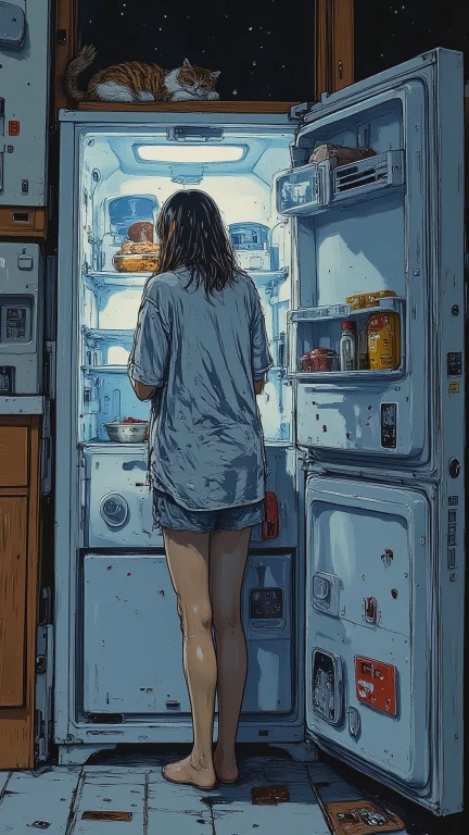 By Martin French, Anime-style Illustration Of A Young Woman...