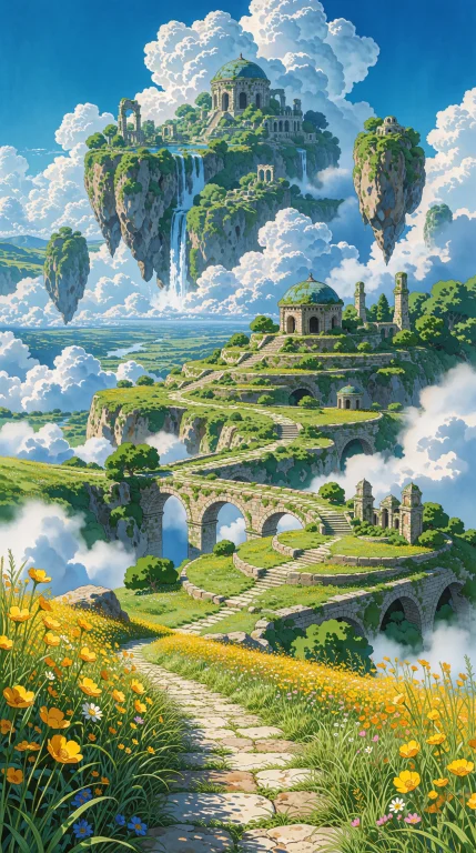 Supergroundview, A Fantastical Aerial Landscape Unfolds With...