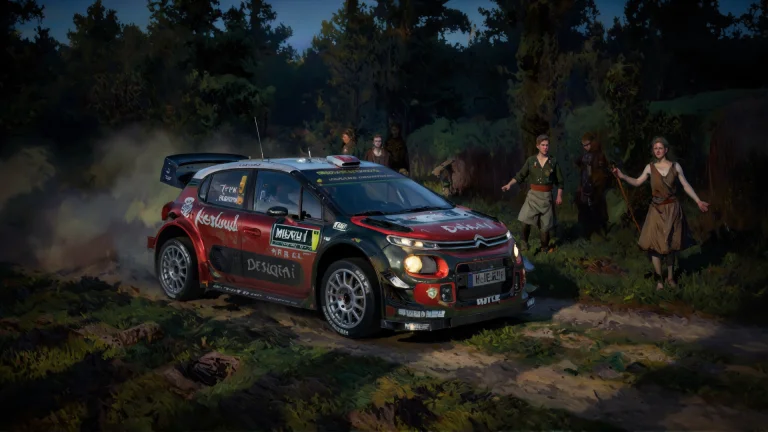 A Citroen C3 Wrc, Adorned With Detailed Sponsor Livery And B...