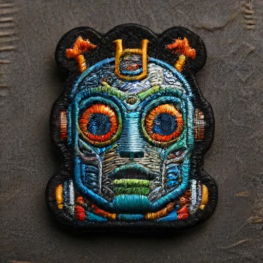 A High Morale Embroidered Patch Showing A Sophisticated Robo...
