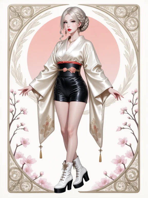 Masterpiece, Best Quality, Score9, Score8up, Alphonsemucha1....