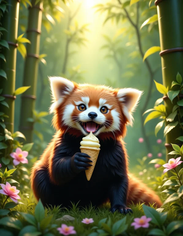 A Stunning Wildlife Photograph Capturing A Cute And Adorable...