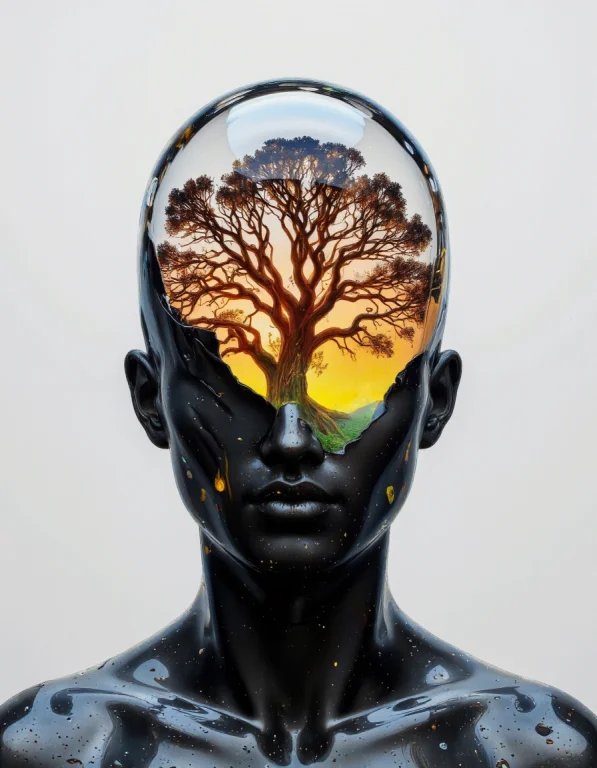 Delirium Style. The Image Is A Digital Artwork, Rendered In...