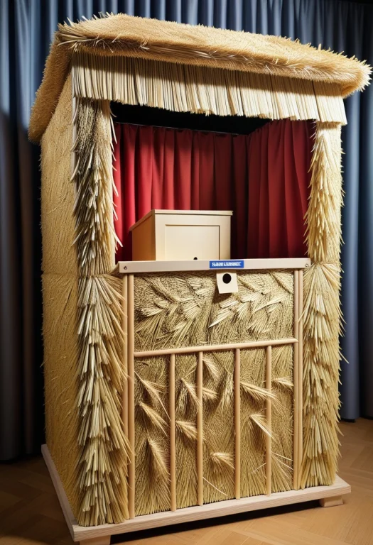 Masterpiece, Best Quality, Absurdres, No Humans, Straw Ballo...