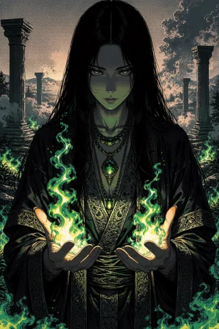 Masterpiece, Best Quality, Exciplit, A Mysterious Figure Wit... — Stable Diffusion AI Prompt: masterpiece, best quality, exciplit, A mysterious figure with long black hair st...