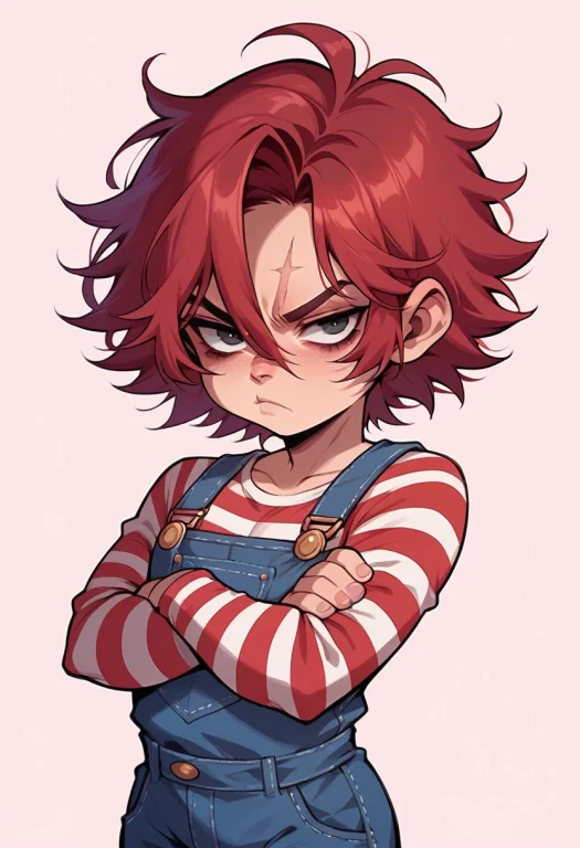 Score9, Score8up, Score8, Sourceanime, 1boy, Femboy, Chucky,...