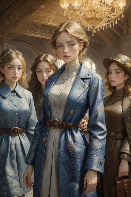 1girl, Loravangoghv21.5 Vincent Van Gogh Style, Stylized By...
