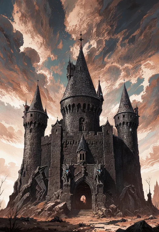 The Ancient Dark Castle Of Saturn Stands Tall, Ominous And I...