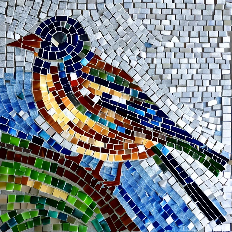 Bird Mosaic Art