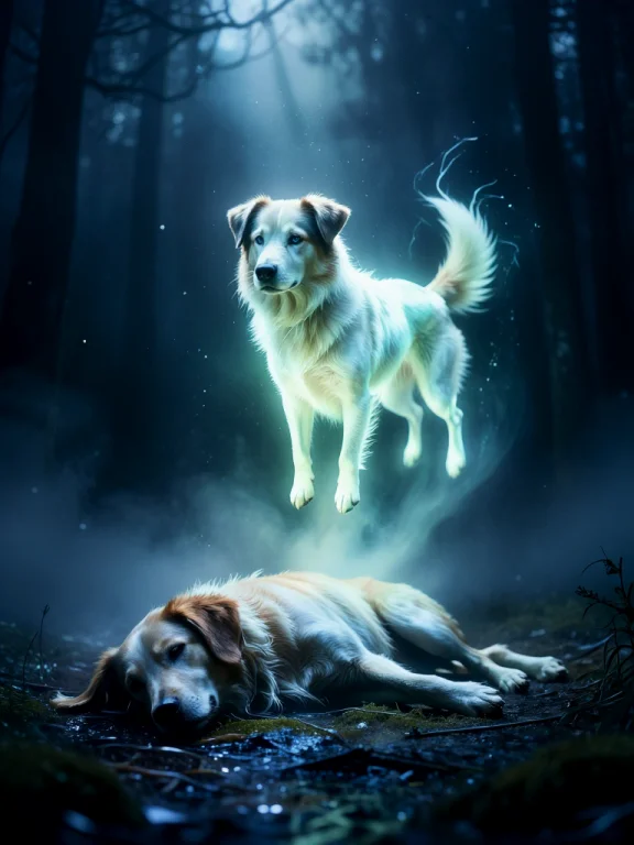 Atmospheric. Moody. Misty. The Glowing Ghost Glow Of A Dog F...