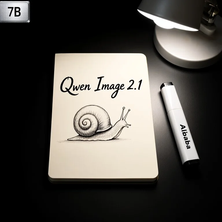 An Notebook With Marker Written Text Qwen Image 2.1 Calligra...
