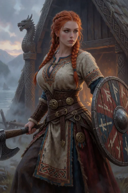 Norse Shieldmaiden Viking Age A Breathtakingly Fierce Warrio...
