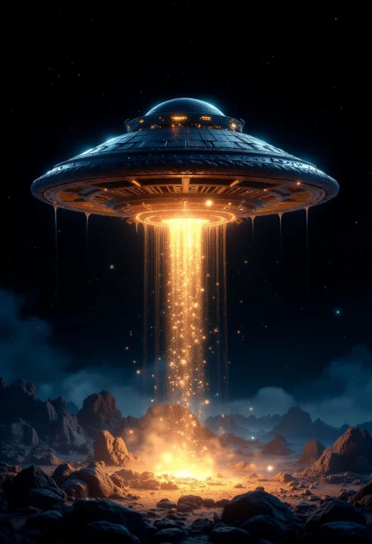 Channel42  Gorgeous Galactic Ufo Landing Translucent Neon Il...