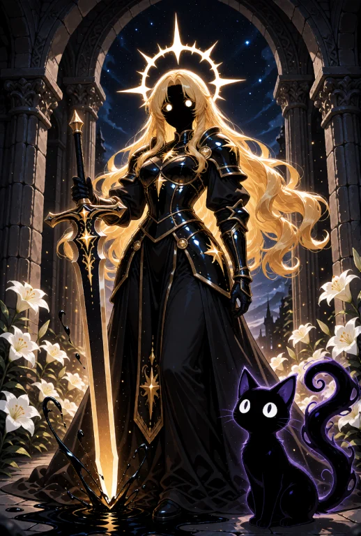 A Celestial Knight Warrior, A Divine Humanoid Being With A C...