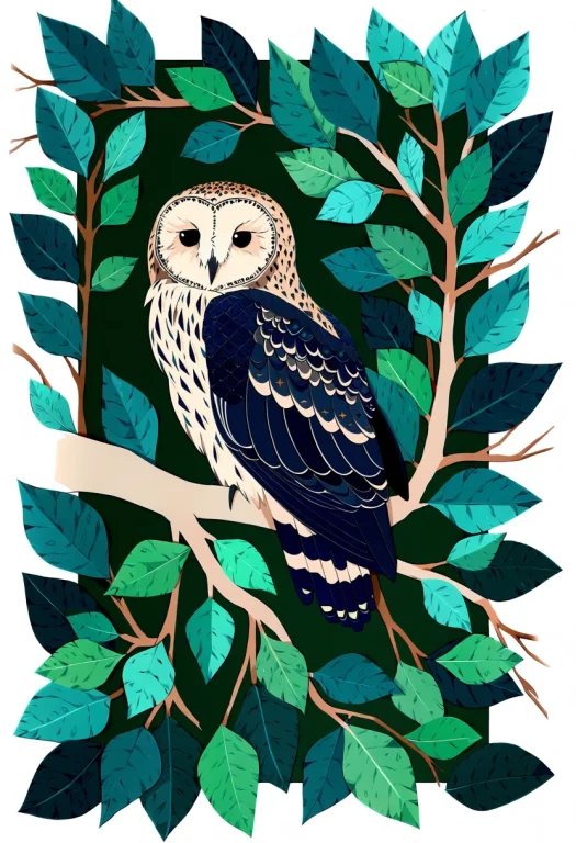 Hieroglyphics-paperofficial Art Style Focus, Flat Color, Owl...